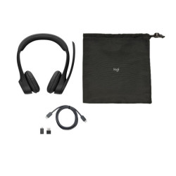 LOGITECH Headset - Zone 305 - Midnight Black - 2.4GHZ/BT - PLUGC - EMEA28-935 - BUNDLE TEAMS redeal.fr