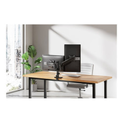 NEOMOUNTS DS65S-950BL2 Support décran à fixer 24-34p - ressort à gaz - Topfix - multiréglable - arrêt 180 redeal.fr