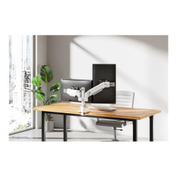 NEOMOUNTS DS65S-950WH2 Support décran à fixer 24-34p - ressort à gaz - Topfix - multiréglable - arrêt 180 redeal.fr