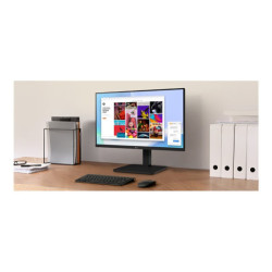 LG 24BA450-B.AEUQ Écran LED - 24 - 1920 x 1080 Full HD (1080p) @ 100 Hz - IPS - 250 cd/m² - 1300:1 - 5 ms - HDMI, VGA, DP- HP