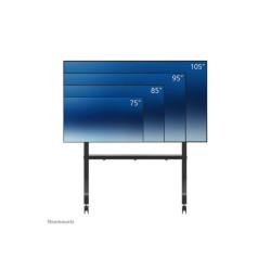 NEOMOUNTS FL50-575BL1 Support au sol mobile pour écran 65-110p - étagère multimédia incluse - installation rapide - TÜV