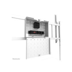 NEOMOUNTS FL50-575WH1 Support au sol mobile pour écran 65-110p - étagère multimédia incluse - installation rapide - TÜV