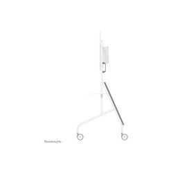 NEOMOUNTS FL50-575WH1 Support au sol mobile pour écran 65-110p - étagère multimédia incluse - installation rapide - TÜV