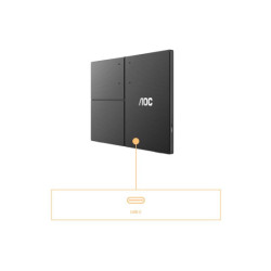 AOC 16T3EA 15.6p IPS 1920x1080 Monitor 4ms 16.9 USB Black/Grey redeal.fr