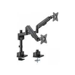 MCL Support écran bureau à amortisseur 2 écrans jusquà 32p/9Kg Noir redeal.fr