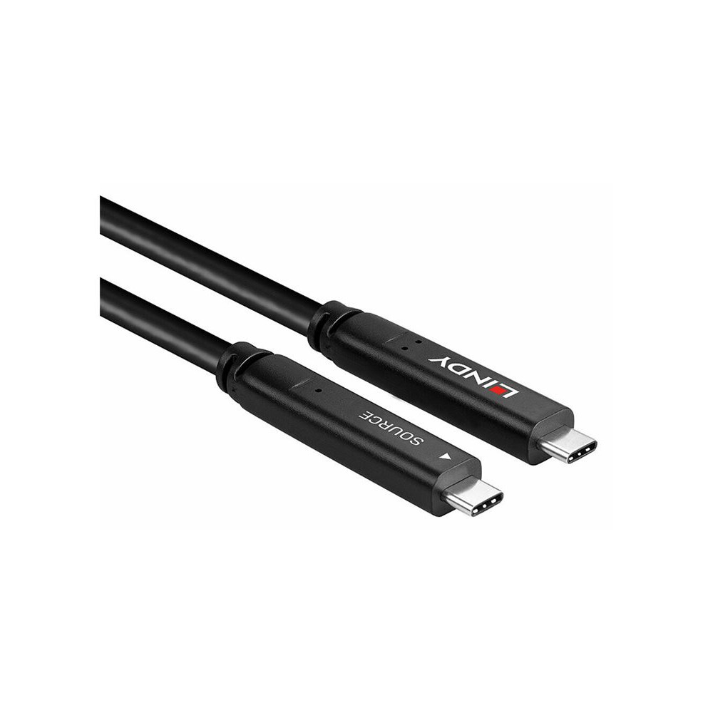 LINDY 15m USB 3.2 Gen 2 and DP 1.4 Type C Hybrid Cable redeal.fr