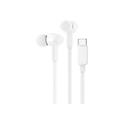 BELKIN USB-C EARBUDS W/ ADJUSTABLE VOLUME LIMITER WHITE redeal.fr