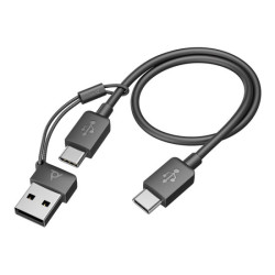 HP Poly Voyager Focus 2 USB-C-C Headset +USB-C/A Adapter redeal.fr