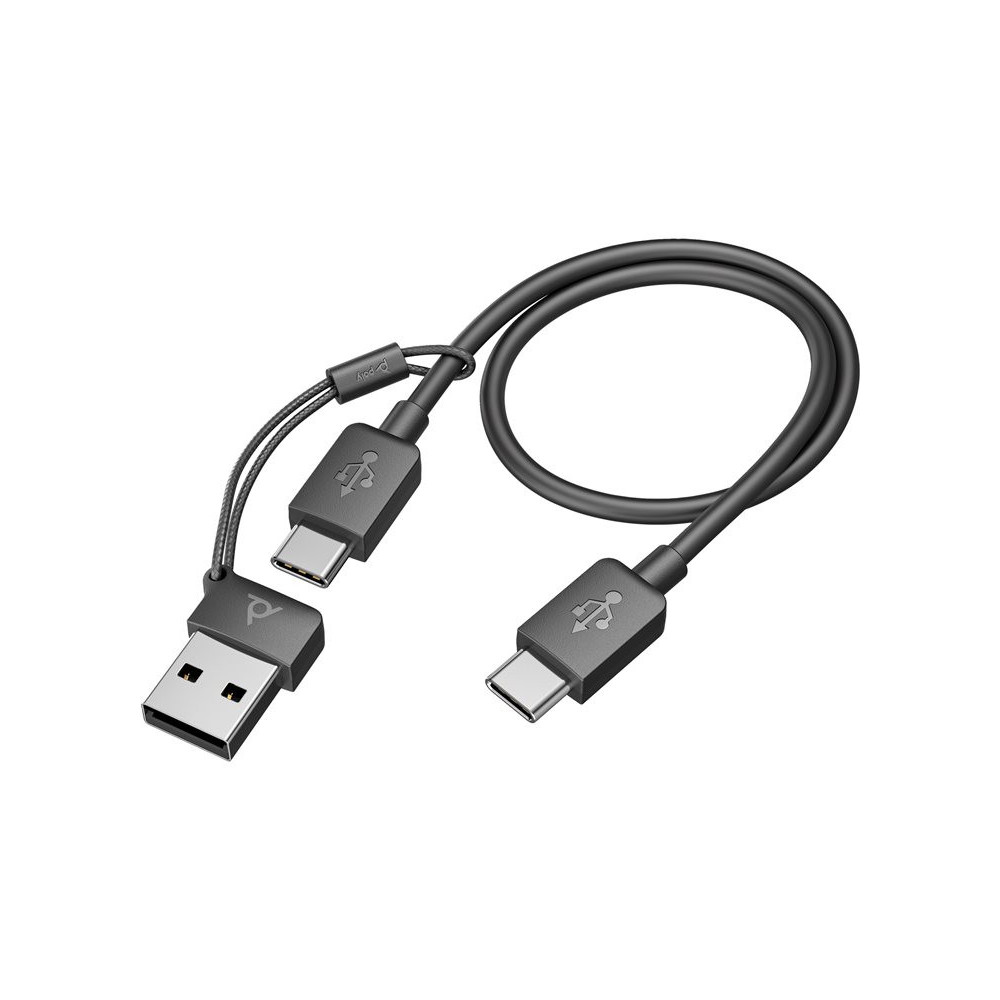HP Poly Voyager Focus 2 USB-C-C Headset +USB-C/A Adapter +Charging Stand redeal.fr