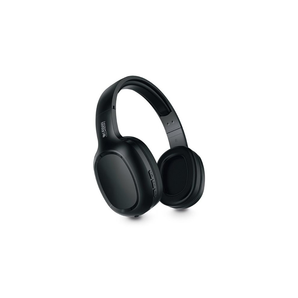 URBAN FACTORY Movee On-Ear Headphones Bluetooth 5.1 Rechargeable - Black/Black redeal.fr