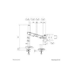 NEOMOUNTS DS60-600BL1 Support décran à fixer 10-32p - Quick-fix - arrêt 180 redeal.fr