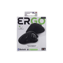 TNB ERGO DUAL CONNECT rechargeable ergonomic trackball mouse black redeal.fr