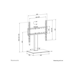 NEOMOUNTS DS45-430BL14 Support de bureau pour écran à poser 32-55p- pivotant redeal.fr