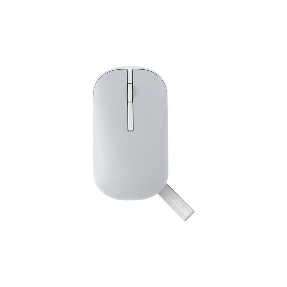 ASUS MD100 Wireless Optical Mouse 1600 DPI 2 Buttons BT Frequency 2.4GHz Grey redeal.fr