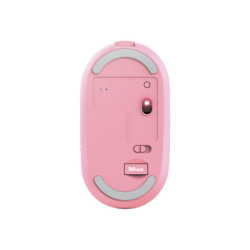 TRUST Souris sans fil PUCK Ultra-plate rechargeable - Rose redeal.fr