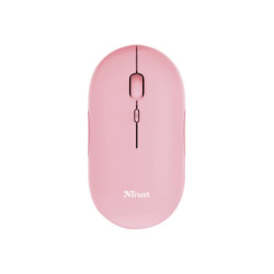 TRUST Souris sans fil PUCK Ultra-plate rechargeable - Rose redeal.fr