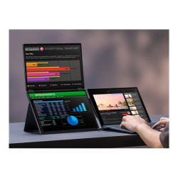 ASUS ZenScreen Duo OLED MQ149CD 14p OLED WUXGA 16:10 60Hz 400cd/m2 1ms MiniHDMI 2xUSB-C USB Hub: 4xUSB 3.2 G1 Type-A