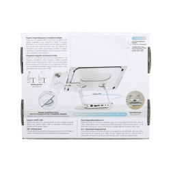 TNB iClick 360 adjustable notebook stand with detachable 6in1 hub aluminum redeal.fr