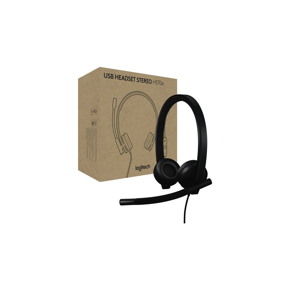 LOGITECH H570e Stereo Teams version Headset Black redeal.fr