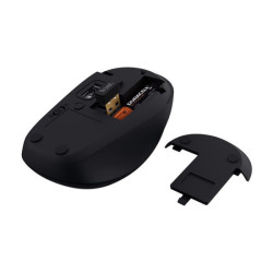 TRUST Souris sans fil compacte YVI+ Multi-connexion Bluetooth + 24 Ghz - Noire redeal.fr