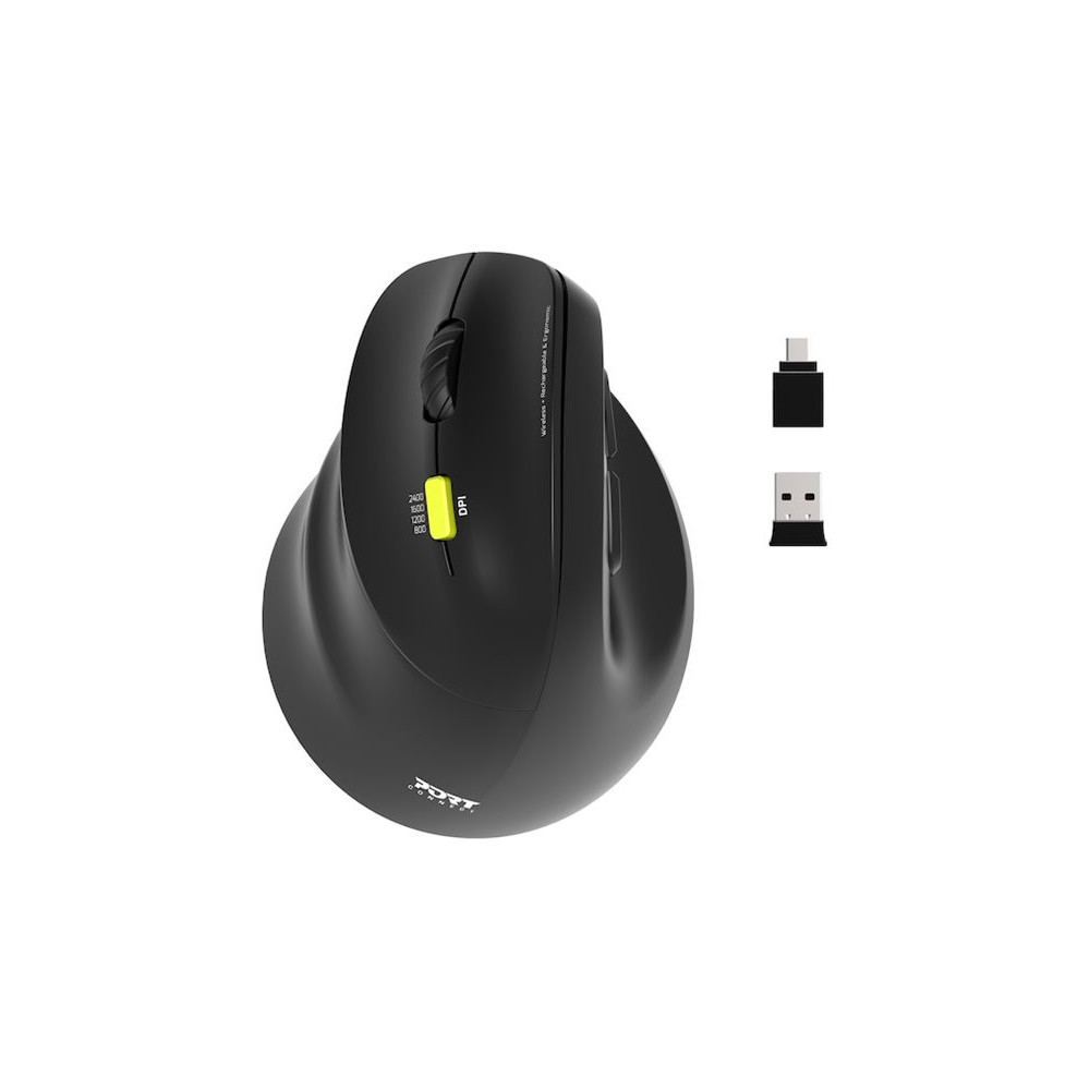 PORT DESIGNS Mouse Ergonomic Rechargeable Bluetooth Left Hand redeal.fr