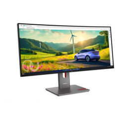 LENOVO ThinkVision P34WD-40 34p 3440x1440 IPS 120Hz USB-C docking 140W Speakers 2x3W Daisy Chain KVM/eKVM TrueSplit Smart sensor