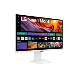 LG 32U850SA-W 31.5p Smart Monitor UHD IPS WebOS 60Hz 5ms 400cd/m2 HDMIx2 USB C PD 90W HUB USB Camera Pivot redeal.fr