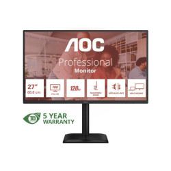 AOC 27E4CV 27p FHD IPS 120Hz 4ms 300cd/​m2 HDMI DP USB-C PD90W RJ45 HUB USB Speakers redeal.fr