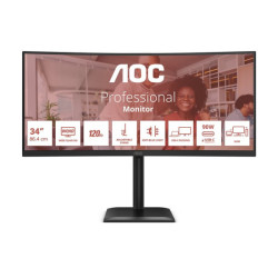 AOC CU34E4CV 34p UWQHD VA 120Hz 21:9 2xHDMI 2.0 DP 1.4 USB-C redeal.fr