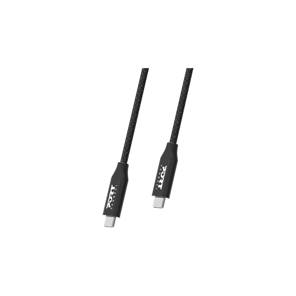 PORT DESIGNS Cable Type C To Type C 2m Pd 100W - Data Usb 3.2 - 20Gbps redeal.fr