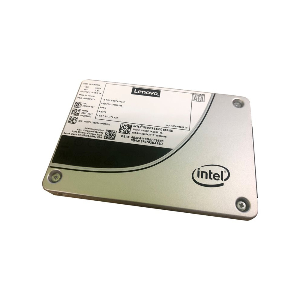LENOVO ISG ThinkSystem ST50 8.89cm 3.5inch Intel S4510 480GB Entry SATA 6Gb Non Hot Swap SSD