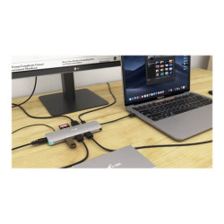 I-TEC USB C Metal Nano Docking Station 1xHDMI4K 1xSD Cardreader 1xmicroSD reader 1xGLAN 3xUSB 3.0 Port 1xUSB-C Sans Alimentation