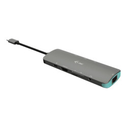 I-TEC USB C Metal Nano Docking Station 1xHDMI4K 1xSD Cardreader 1xmicroSD reader 1xGLAN 3xUSB 3.0 Port 1xUSB-C Sans Alimentation