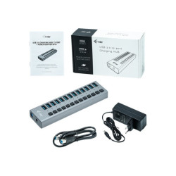 I-TEC USB 3.0 Charging HUB 13port port with external power adapter 60W 13xUSB charging port forTablets Notebooks Ultrabooks PC