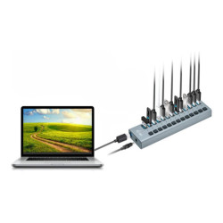 I-TEC USB 3.0 Charging HUB 13port port with external power adapter 60W 13xUSB charging port forTablets Notebooks Ultrabooks PC