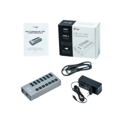 I-TEC USB 3.0 Charging HUB 7port with external power adapter 36W 7xUSB charging port for Tablets Notebooks Ultrabooks PC