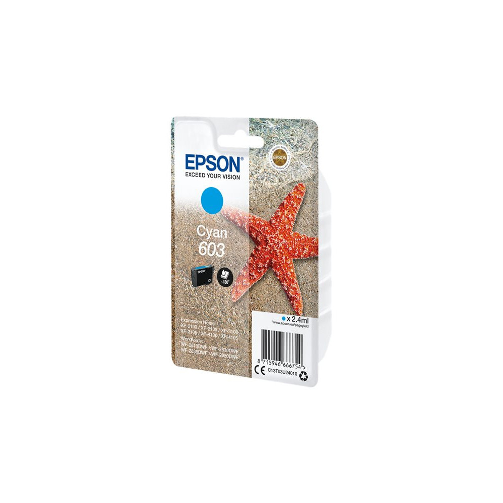 EPSON 4LB Singlepack Cyan 603 Ink w/s