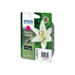 EPSON 5LB T0593 ink cartridge magenta standard capacity 13ml 1-pack blister without alarm redeal.fr