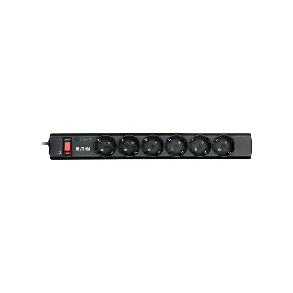 EATON Multiprises parafoudre 10A Protection Strip 6 prises FR