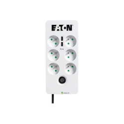 EATON Multiprises parafoudre 10A Protection Box 6 prises FR Port USB