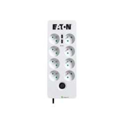 EATON Multiprises parafoudre 10A Protection Box 8 prises FR avec protection de ligne Tel/Internet port USB