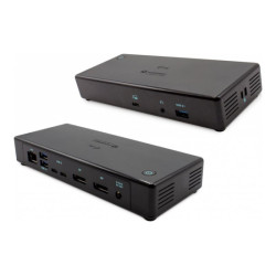 I-TEC Thunderbolt3/USB-C Dual DisplayPort 4K Docking Station 2xDP 1xGLAN 1xUSB 3.1 2xUSB 3.0 2xUSB-C Data 1xAutio/Mic 85W PD KL